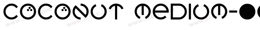 Coconut Medium字体转换